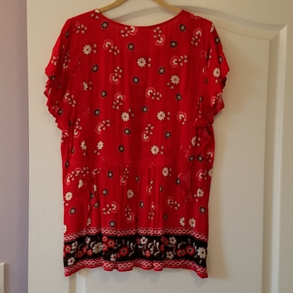 J. Jill Ruffle sleeve tunic - Picture 2 of 6